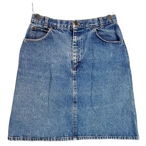 Essentials Sport Vintage Womens Denim Jean Skirt Blue‎ A-Line 6